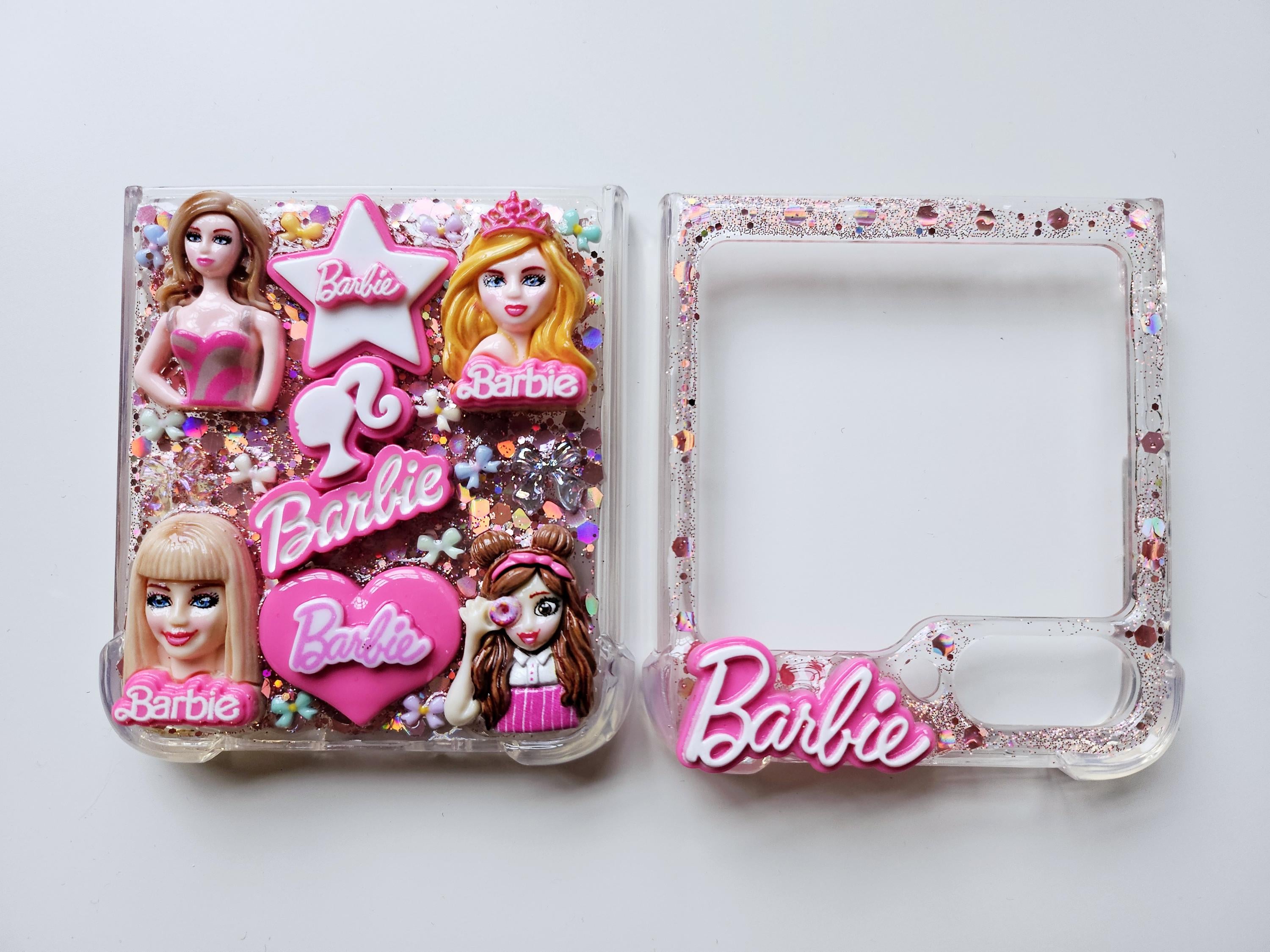 Samsung Galaxy Z Flip 4 , 5, 6, 7 Super Cute Barbie Resin Phone