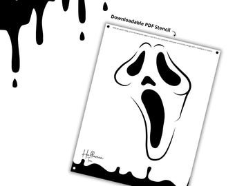 Screaming Pumpkin Carving Stencil for Pumpkin Fall Decoration: PDF Template Digital Download - Etsy