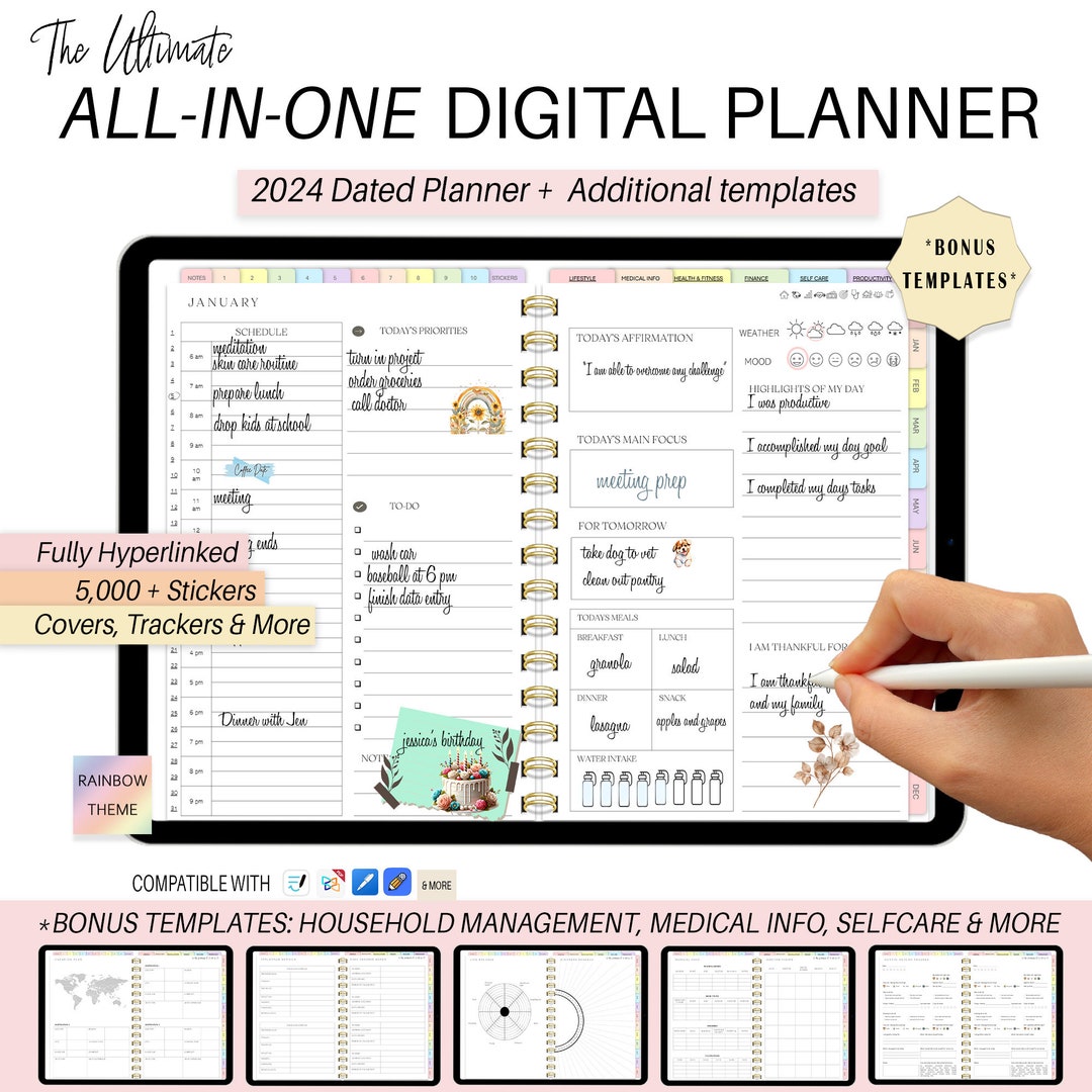 Digital Planner, Goodnotes Planner, iPad Planner, Notability Planner ...