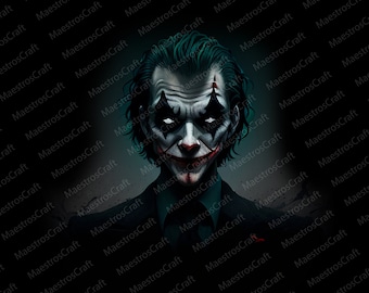 Joker SVG PNG PDF, Jpeg, Joker, Joker Zombie, Anime, black, Cricut file