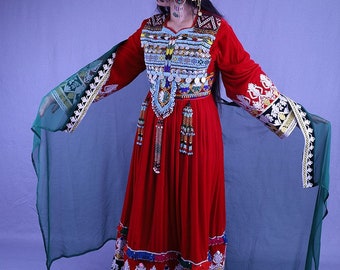 Afghan Traditional Dress Afghan Women Kuchi Girl Afghan Dress Afghan Clothes Handmade Henna Afghan Cloth Afghan Vintage  Wedding Dress