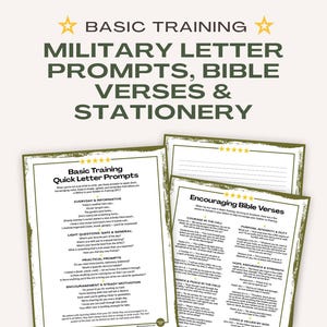 Army Letter Basic Training Etsy