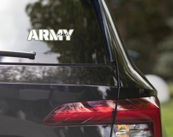 Pegatina para coche de "Mamá del Ejército", vinilo resistente.