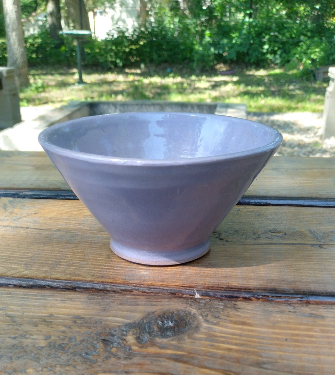 Purple Ceramic Bowl Etsy