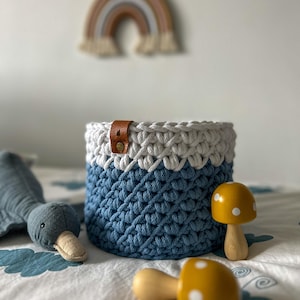 Personalizowany kosz, bawełniany organizer, prezent dla dziecka, pudełko do przechowywania zabawek, dekoracja pokoju noworodka, ręcznie robiony akcent domowy, kosz na pranie w pokoju dziecięcym