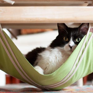 Handcrafted Cat Hammock - Cozy Lounger for Naps and Hideaways