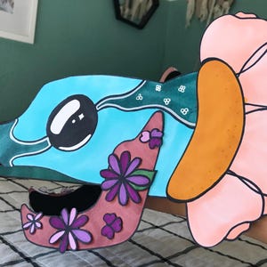 flower / spring paper dragon puppet