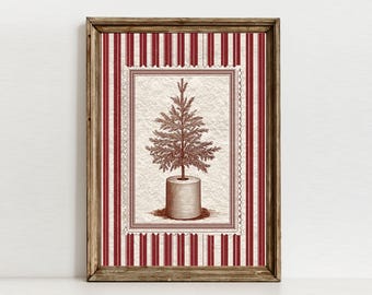 Toilettenpapier Weihnachtsbaum Print, Lustiges Badezimmer Wandbild, Vintage Dekor, printable Download