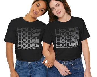 Camiseta música house