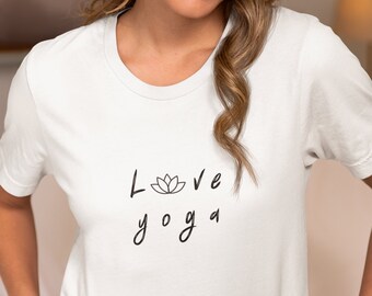 Camiseta de yoga de amor