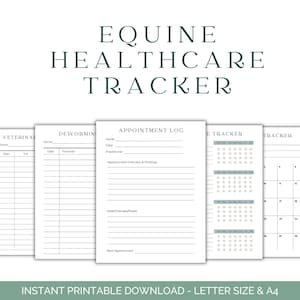 Horse Healthcare Tracker - Equine Health - Logboek paardenverzorging - Recordboek paardenverzorging