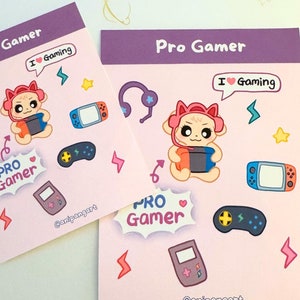 Gamer Sticker Sheet｜Cute Streamer Gaming Console Switch Stickers for Bullet Journal Gift Planner Laptop Decor