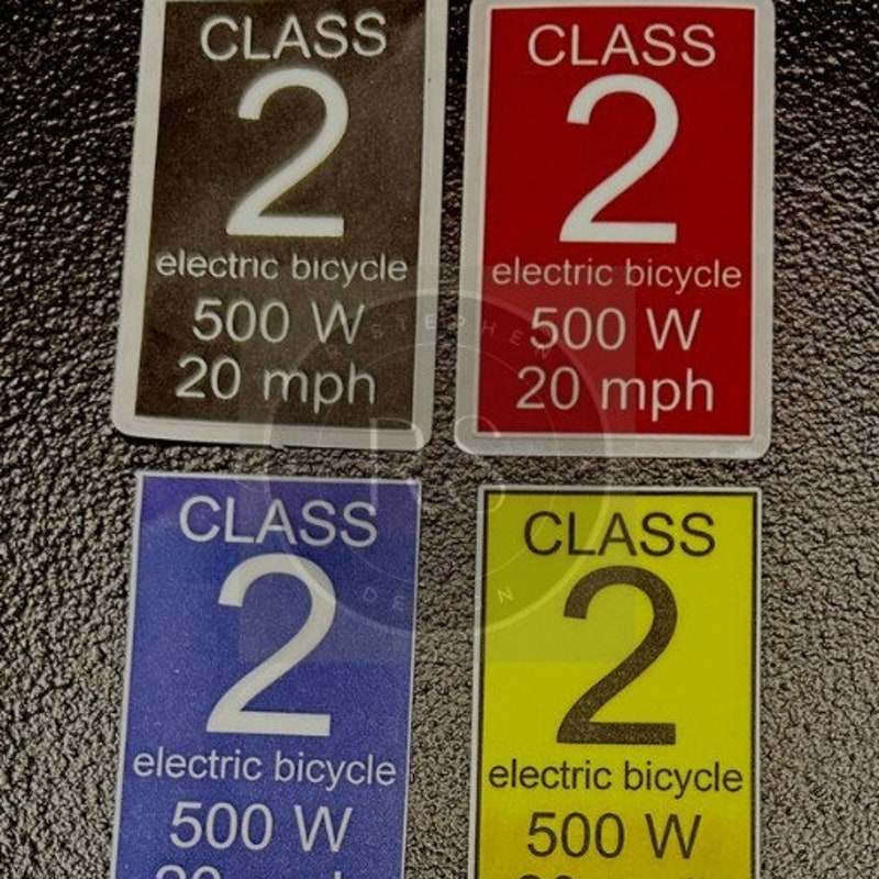 Ebike Class Stickers - Etsy