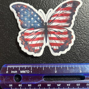 Patriotic Red White Blue Patriotic Butterfly