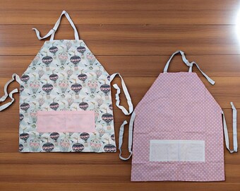 Adult Double-Sided Reversible Aprons with Matching Potholder/Scrubbie - (Option Set 1 of 2)