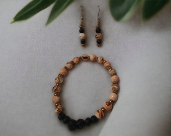 Earring Bracelet Set - Esstential Oil Diffuser - Collection 3