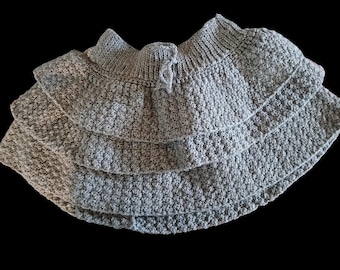 Crochet Layered Mini Skirt