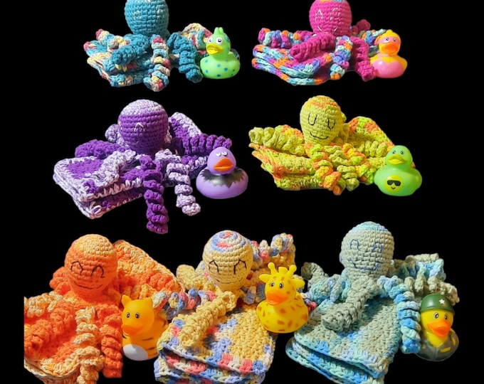 Featured listing image: Baby Octopus Bath & Nap Set