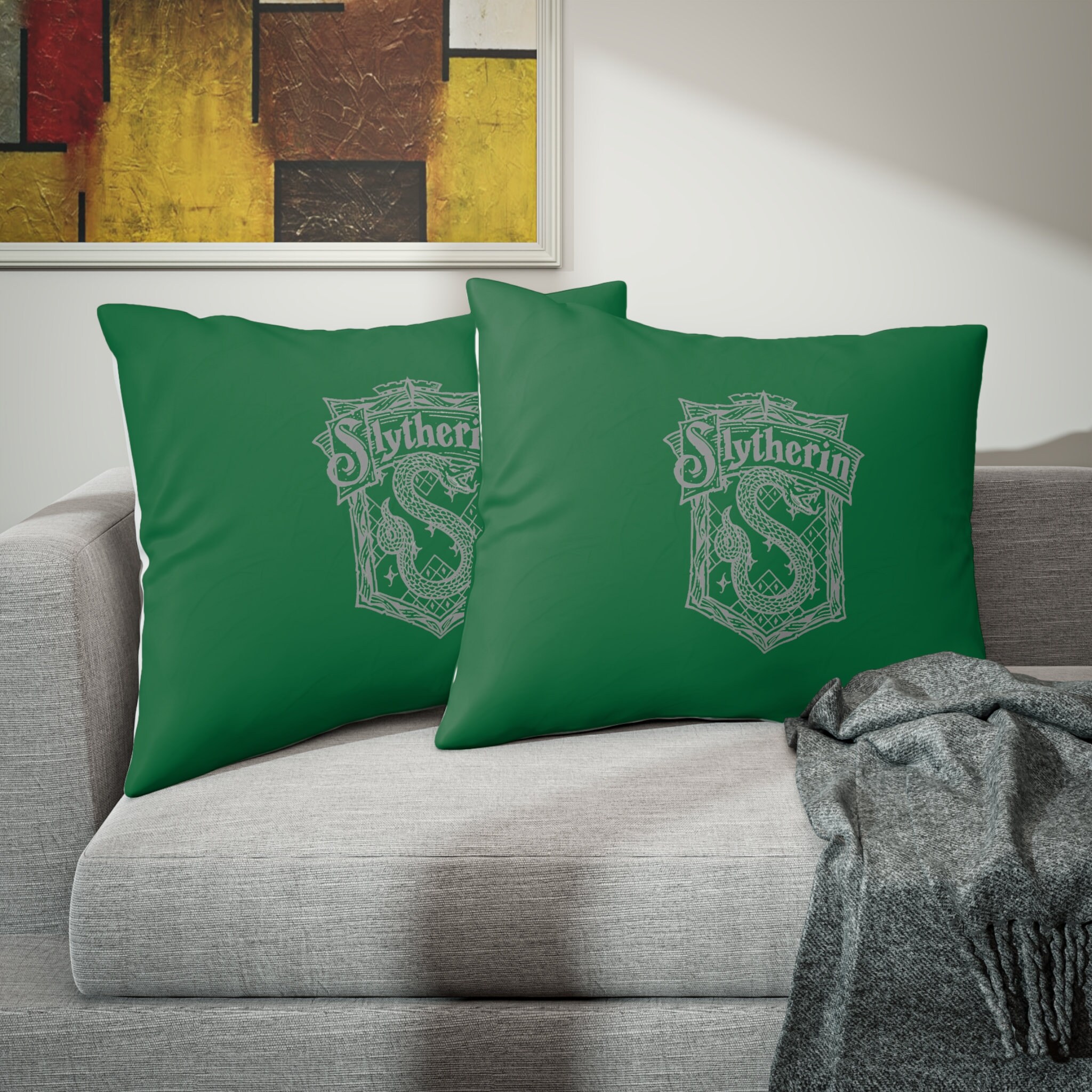 HARRY POTTER PILLOW Sham, Hogwart House Pillow, Harry Potter Bedding, Harry Potter Pillow Case