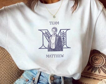 Downton Abbey INSPIRED Shirt | Team Matthew Crawley T-shirt Design for Fans | Unique Gifts for Him/Her | Royal Enthusiast | Ethical Tee
