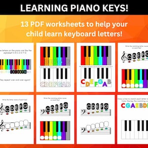 Learn Piano Keys! | Instant Download | Printable