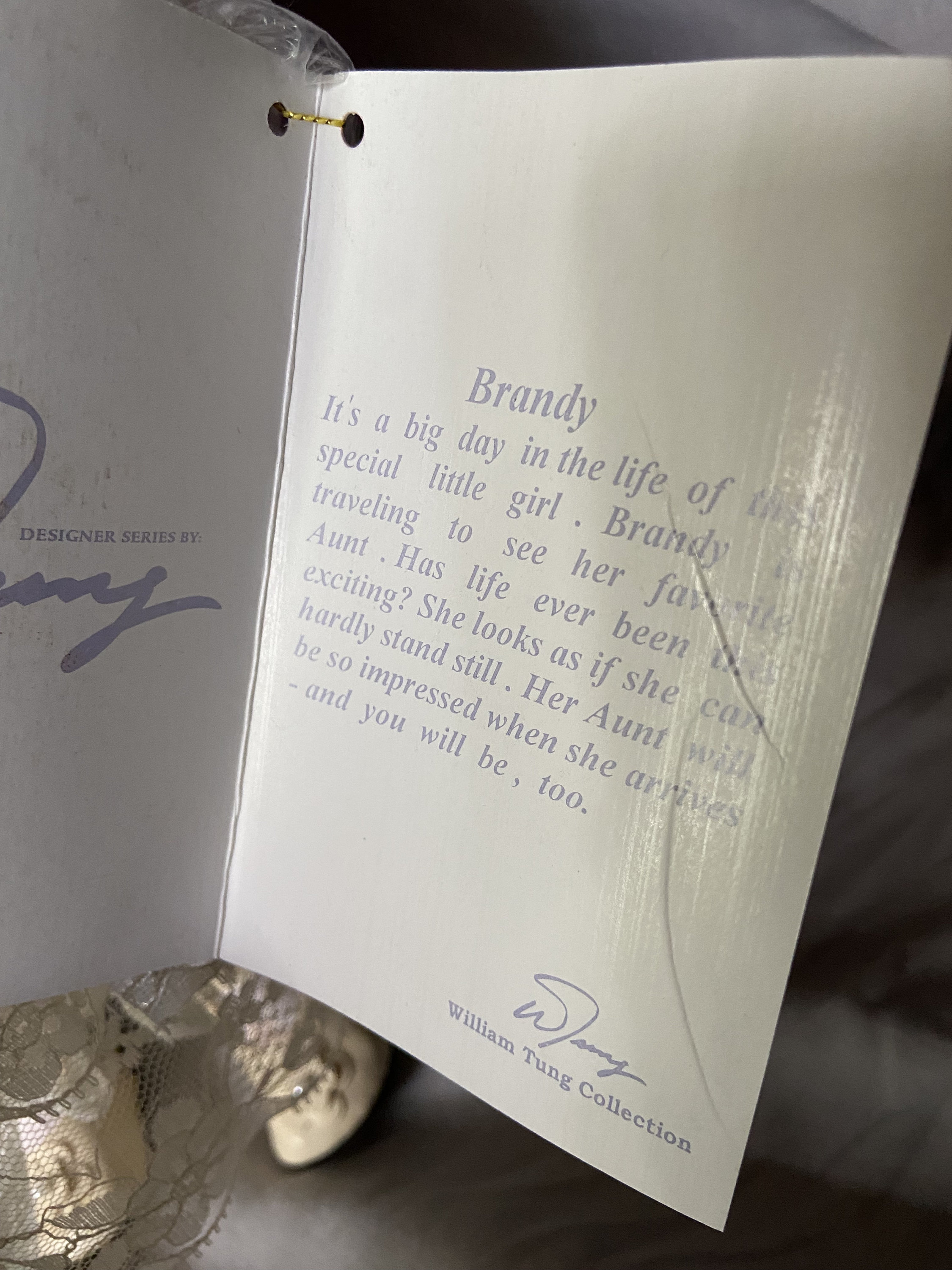 William Tung Collection Brandy Porcelain Doll 1997 Etsy