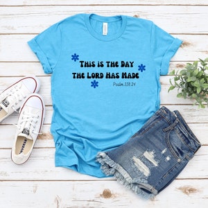This Is The Day The Lord Has Made Tee,Christian shirt,Bible Verse Shirt,Comfort Tee,Jesus T-Shirt,Trendy Shirt,Christian Tee,Aesthetic Shirt
