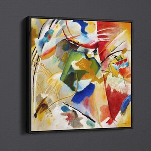 Painting with Green Center by Wassily Kandinsky Canvas Wall Art & Poster Print [square]