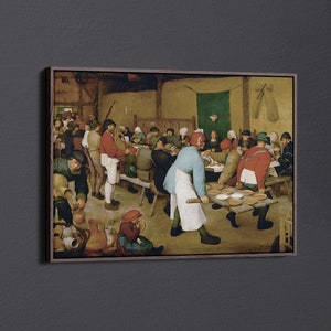 The Peasant Wedding by Pieter Bruegel the Elder Canvas Wall Art & Poster Print [5:7]