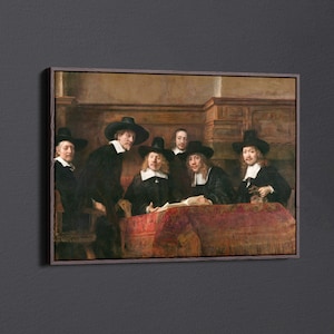 The Syndics by Rembrandt Harmensz van Rijn Canvas Wall Art & Poster Print [5:7]