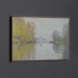 Autunno sulla Senna di Claude Monet Stampa su tela e poster [5:7]