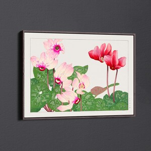 Syclamen de Tanigami Konan Lienzo decorativo para pared y póster impreso [5:7]