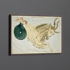 the Capricornus by Sidney Hall Canvas Wall Art & Poster Print [5:7]