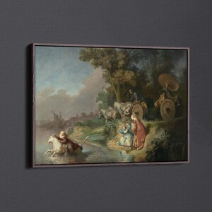 The Abduction of Europa by Rembrandt Harmensz Canvas Wall Art & Poster Print [5:7]