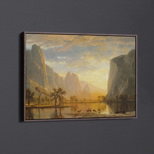 Valley of the Yosemite by Albert Bierstadt Canvas Wall Art & Poster Print [5:7]