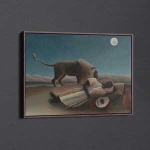 El gitano durmiente de Henri Rousseau Lienzo decorativo para pared y póster impreso [5:7]