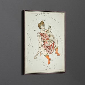 the Auriga by Sidney Hall Canvas Wall Art & Poster Print [5:7]