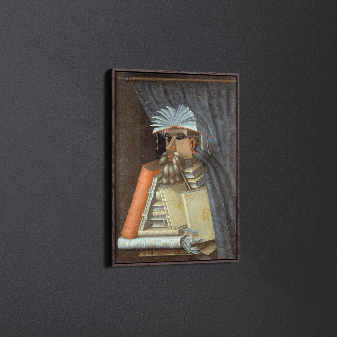 The Librarian by Giuseppe Arcimboldo Canvas Wall Art & Poster Print [5: ...