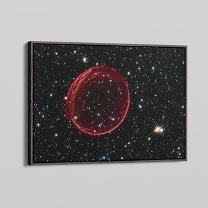 Hubble Supernova Bubble Resembles Holiday Ornament by NASA Canvas Wall Art & Poster Print [5:7]