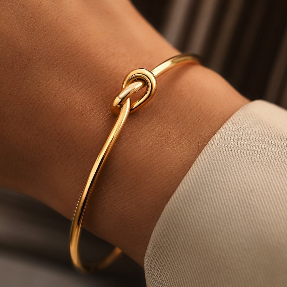 Celine gold shop knot bracelet