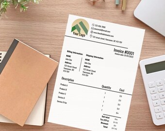 Business Invoice Template | Invoice Template | Editable Invoice | Canva Invoice Template | Digital Invoice | Canva Template | Custom Invoice