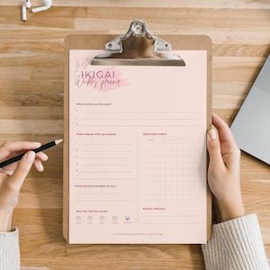 Ikigai Weekly Planner Printable | 6 colour variants | Self-care & Productivity