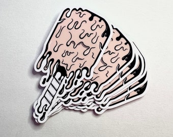 Melting Pickleball Paddle Sticker | Vinyl Die Cut Sticker | Waterproof | Pickleball Gift | Sticker set | Pickleball | Paddle Gift