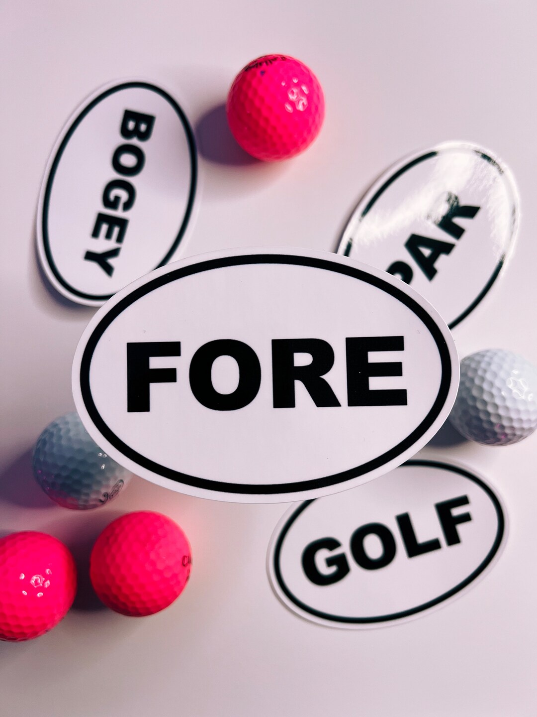 Fore Control Sticker FORE GOLF Bumper Sticker | Vinyl Die Cut Sticker | Stickers | Golf Gift ...