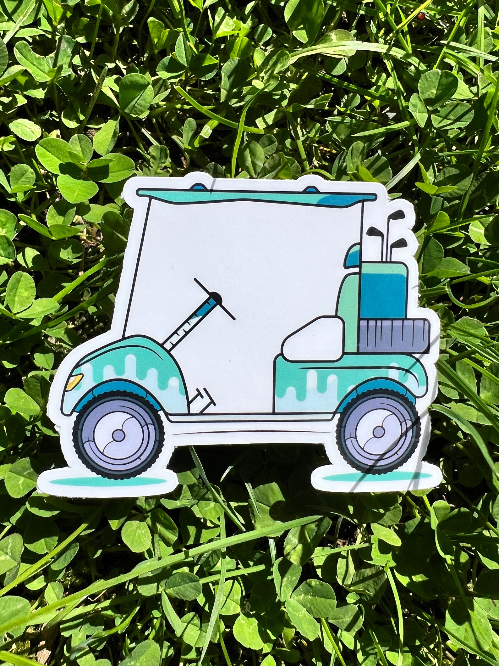 Golf Cart Vinyl Sticker Sport Waterproof Gift - Etsy