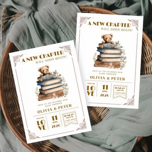 Storybook baby shower invitation, Book Themed Baby Shower Invite, editable storybook baby shower, editable invitation, invitation template