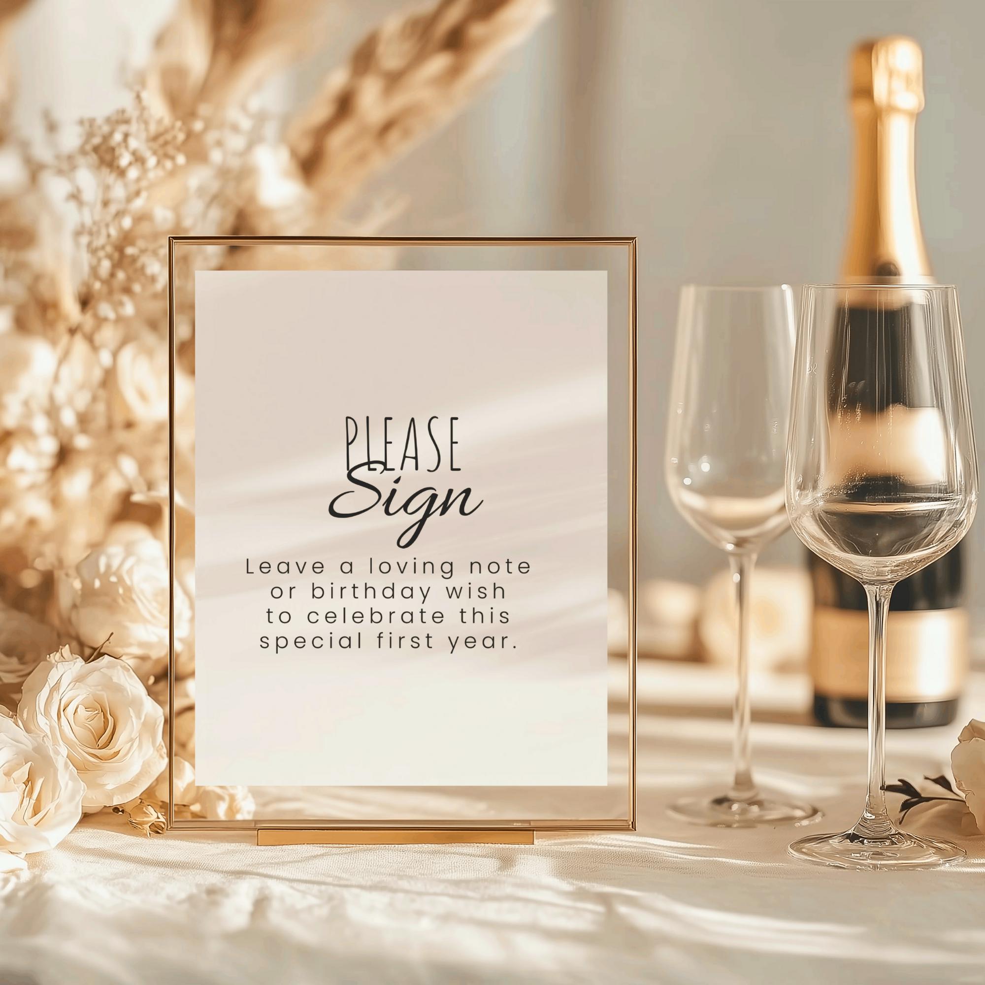 Editable 18th Birthday Signature Board Printable, 18th Birthday Welcome ...