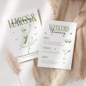 Margaritas and Matrimony Bachelorette Invite, Bachelorette Party Invite ...