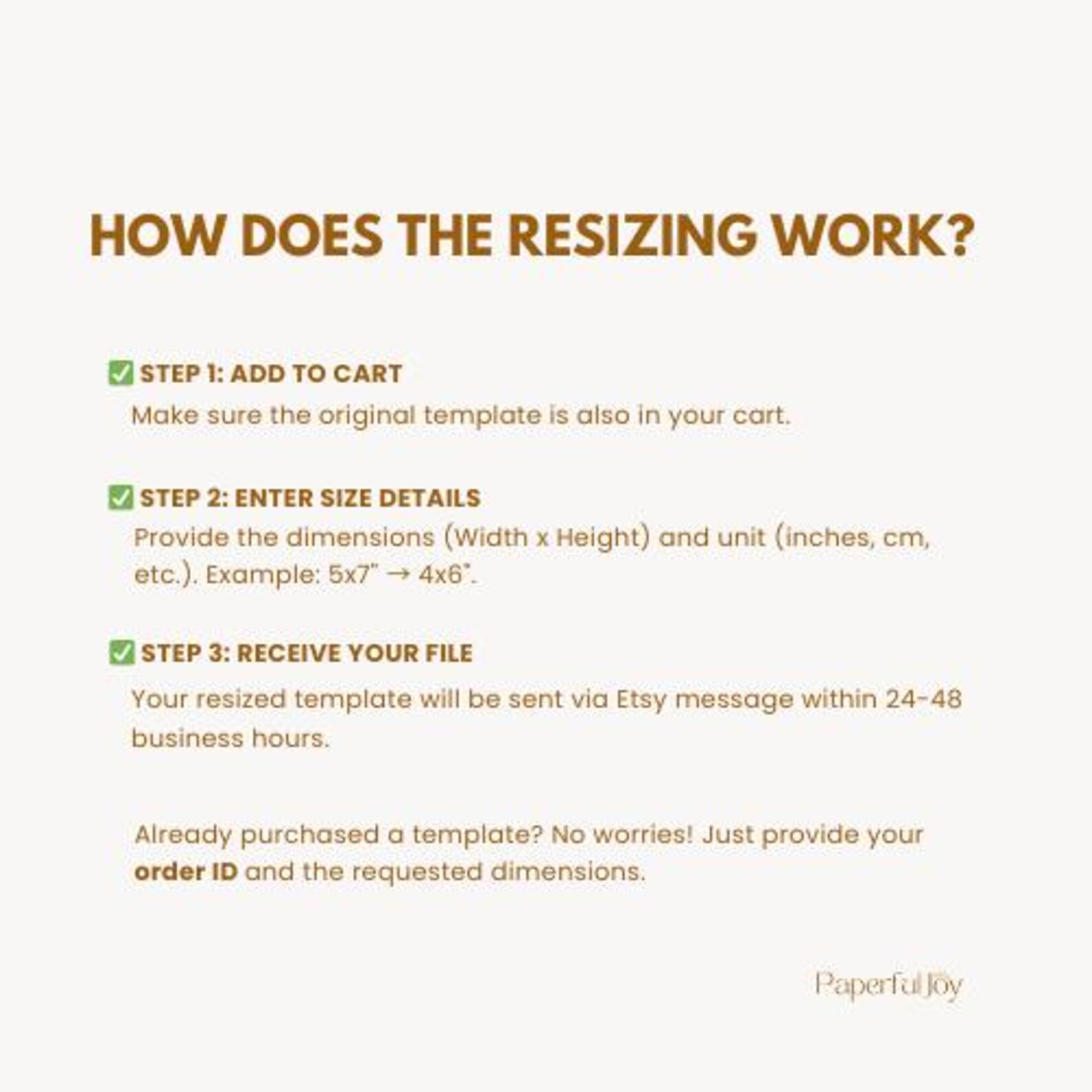 Custom Size for My Digital Template | Resize ONE Template Adjustment ...