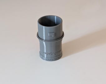 Adapter for Hercules 12 Gallon OSHA-Compliant HEPA Dust Extractor to use a Mullet Cyclone (48.3mm) dust separator.